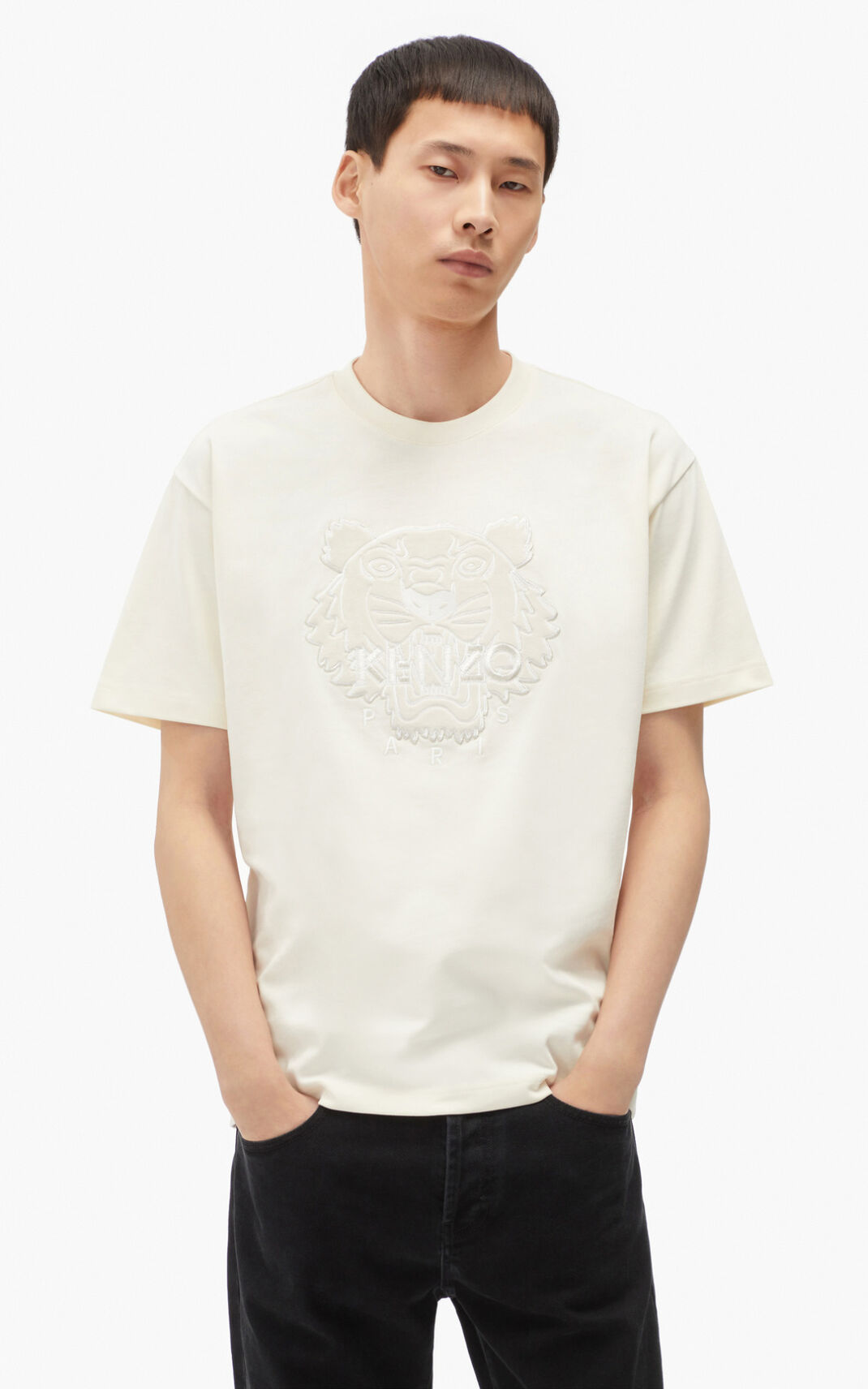 Camisetas Kenzo The Invierno Capsule Tiger Hombre Blancas - SKU.6172178